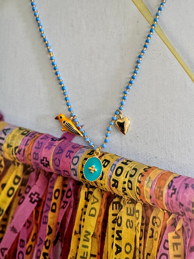 Souvenir Necklace in Blue