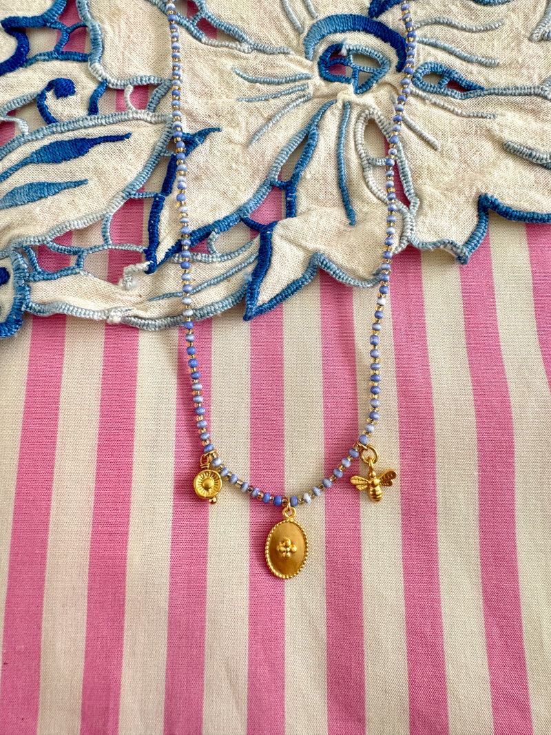 Souvenir Necklace in Indigo