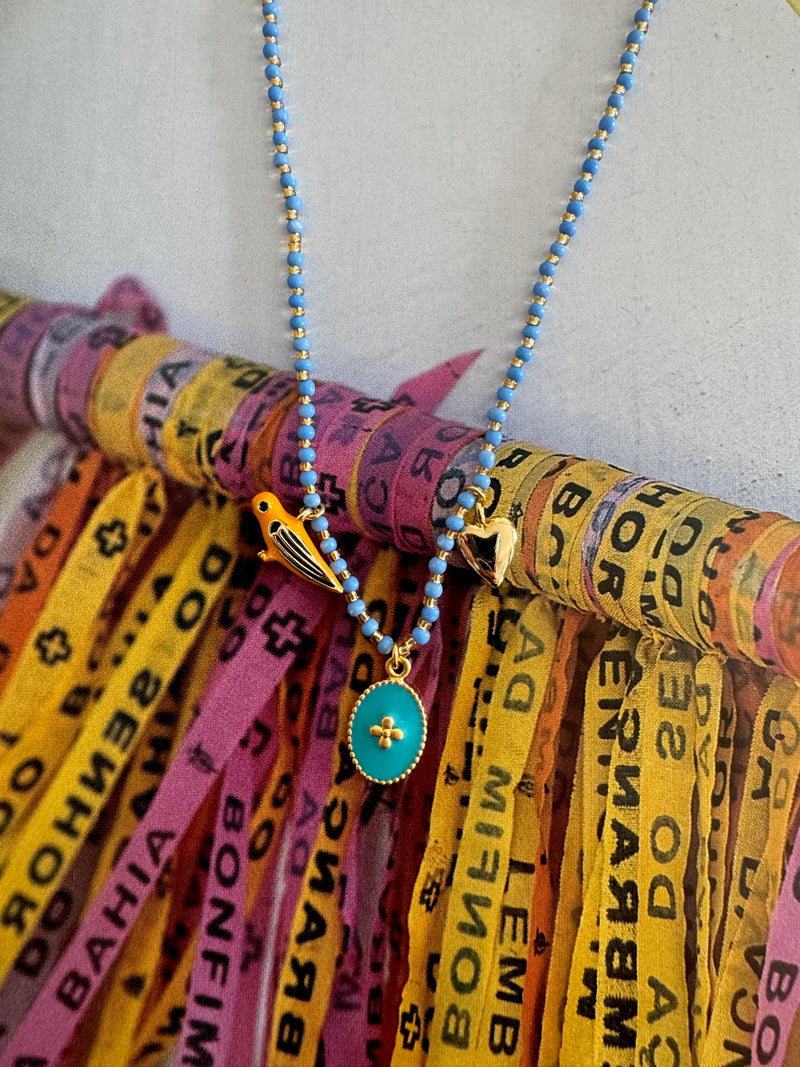 Souvenir Necklace in Blue