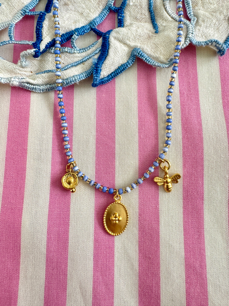 Souvenir Necklace in Indigo