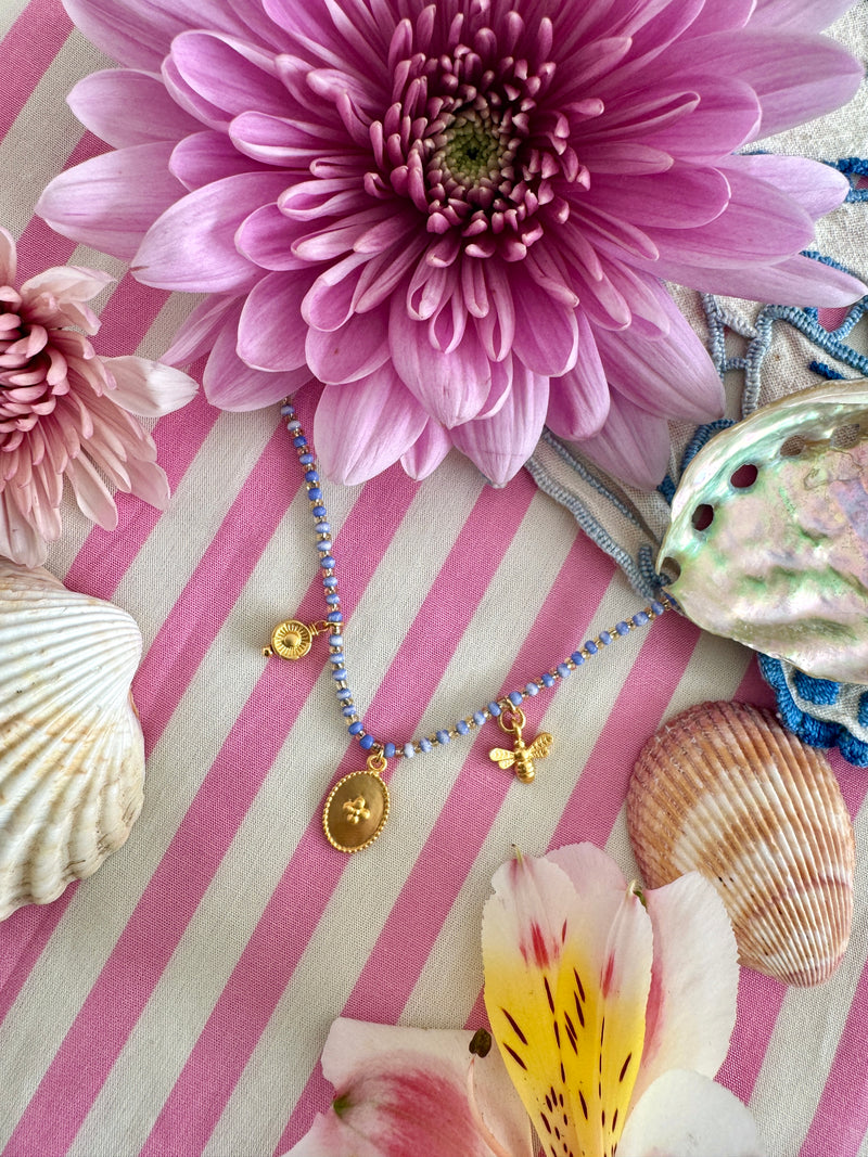 Souvenir Necklace in Indigo