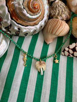 Souvenir Necklace in Teal