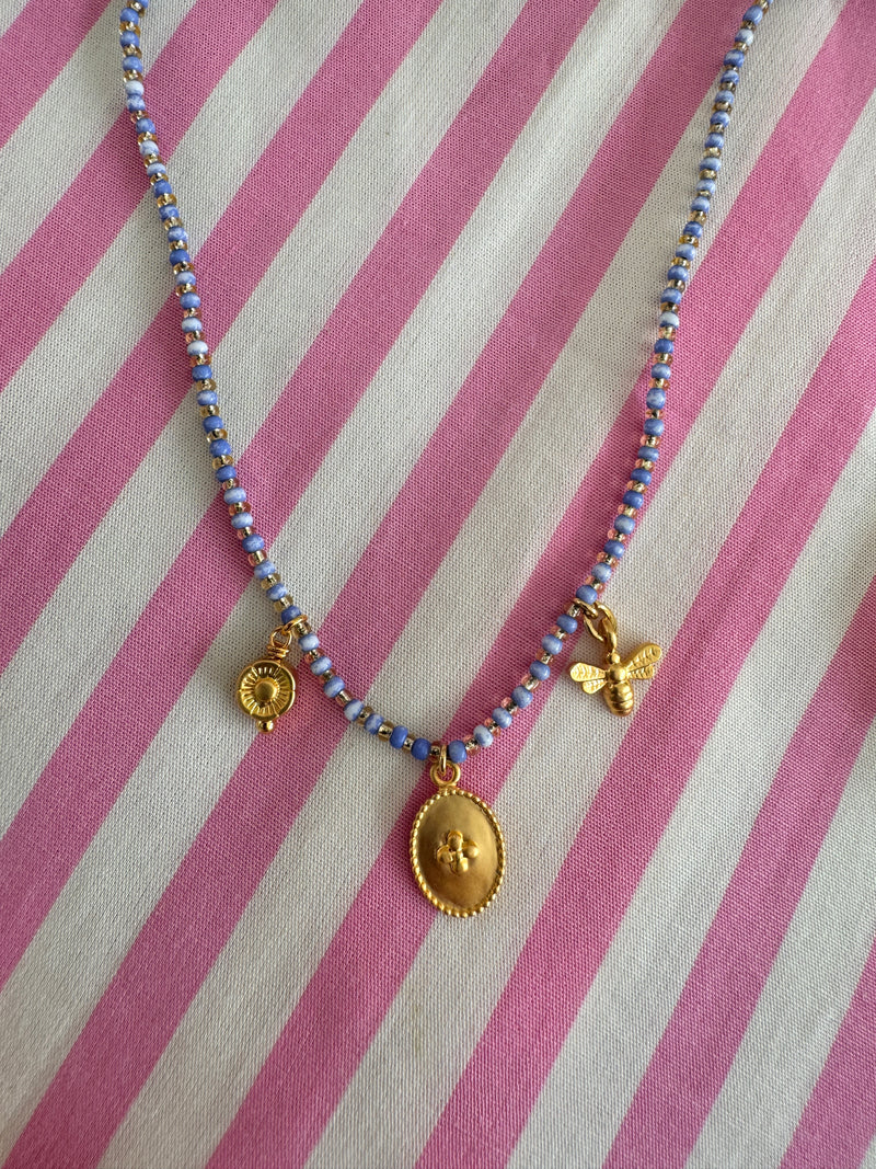 Souvenir Necklace in Indigo