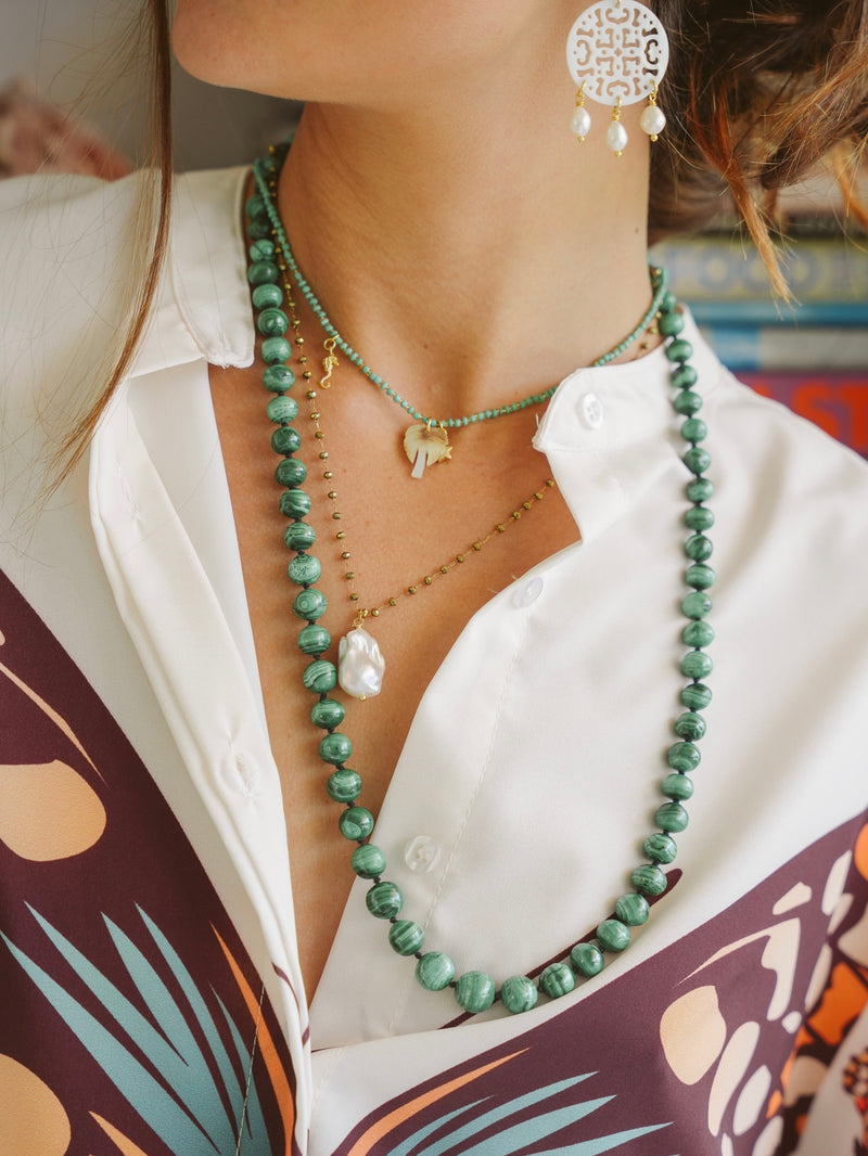 Souvenir Necklace in Teal