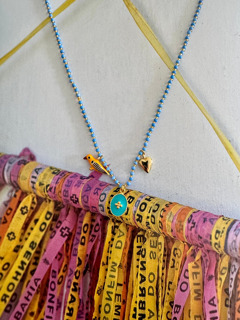 Souvenir Necklace in Blue