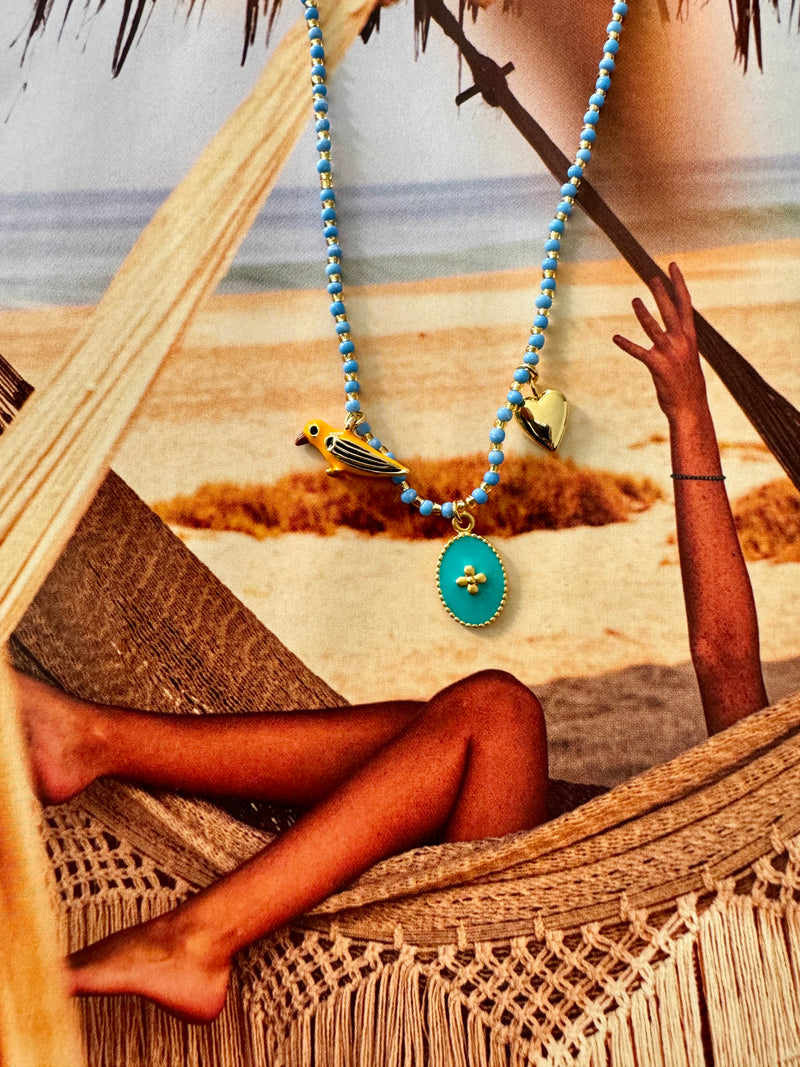 Souvenir Necklace in Blue