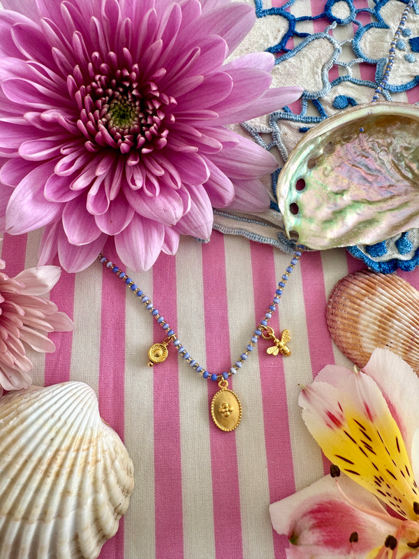 Souvenir Necklace in Indigo