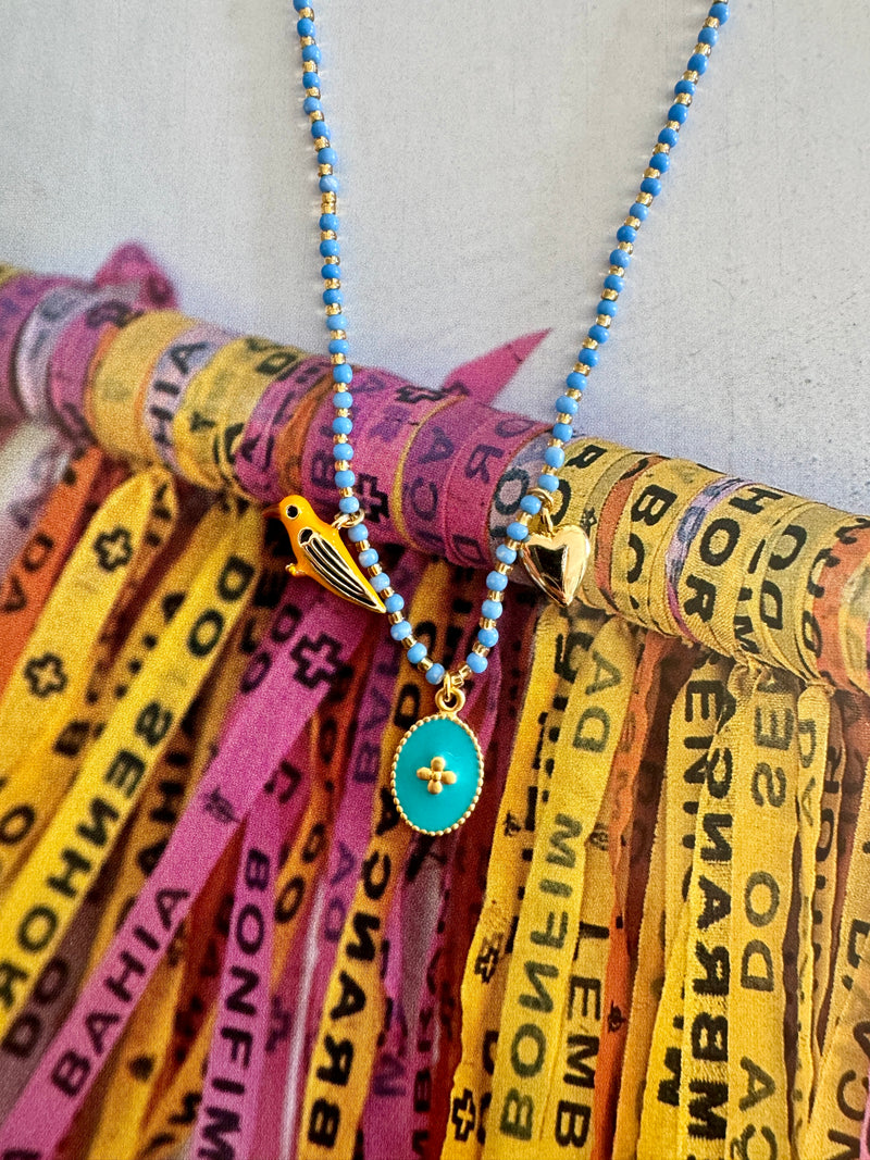 Souvenir Necklace in Blue