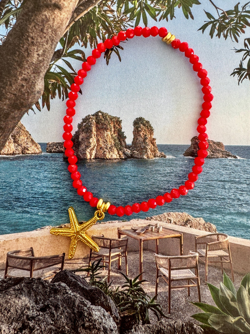 Stella Bracelet in Red