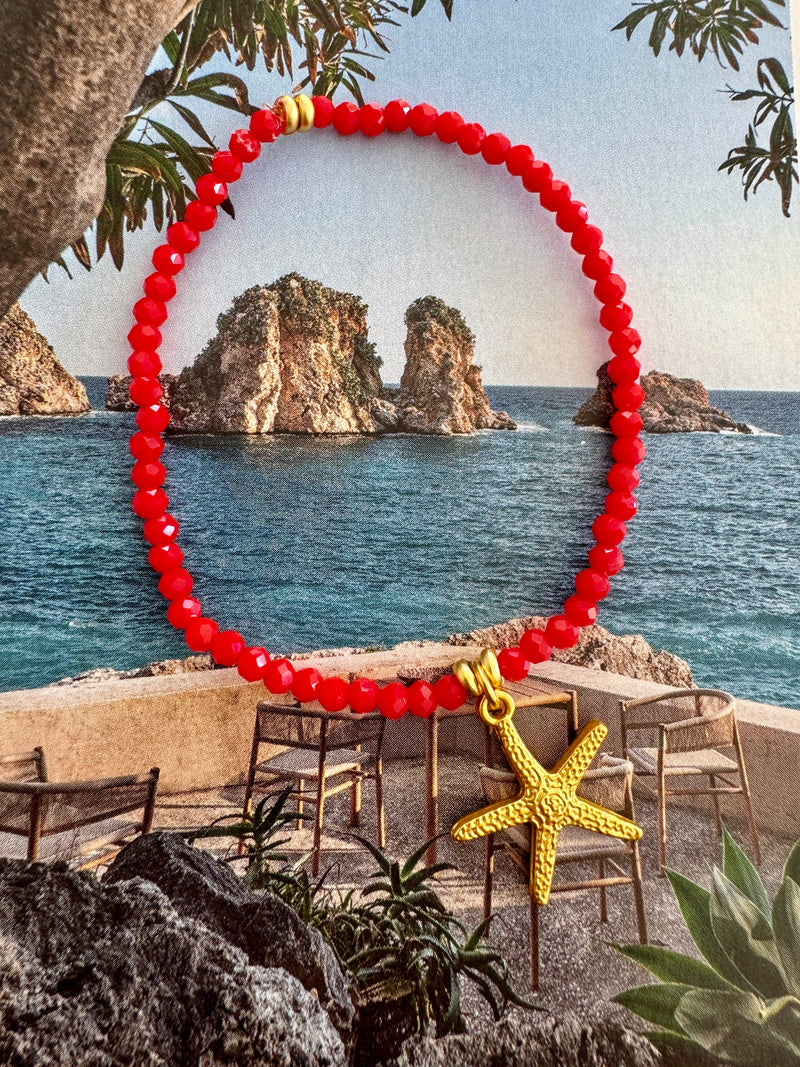 Stella Bracelet in Red