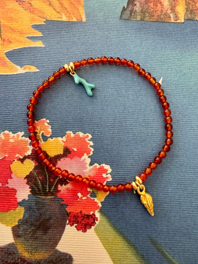 Bougainvillea Café Alessia Bracelet in Carnelian