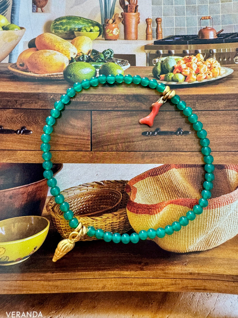 Bougainvillea Café Alessia Bracelet in Green Aventurine