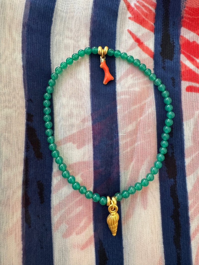 Bougainvillea Café Alessia Bracelet in Green Aventurine