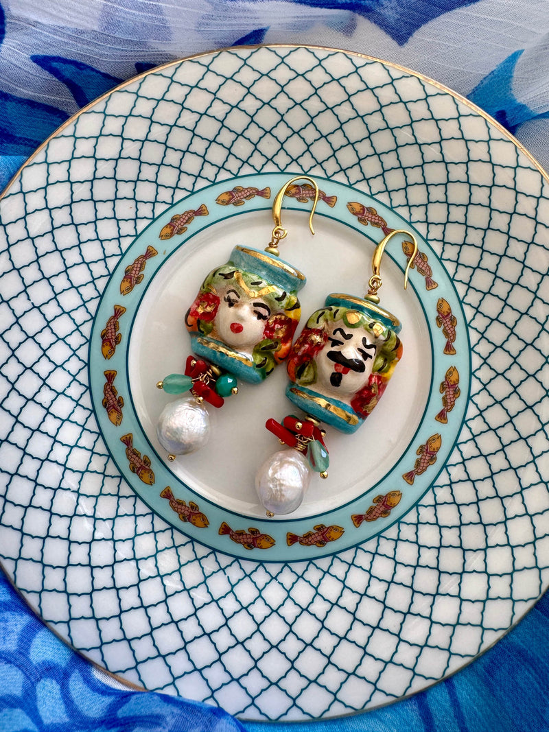 Bougainvillea Café Amanti Earrings