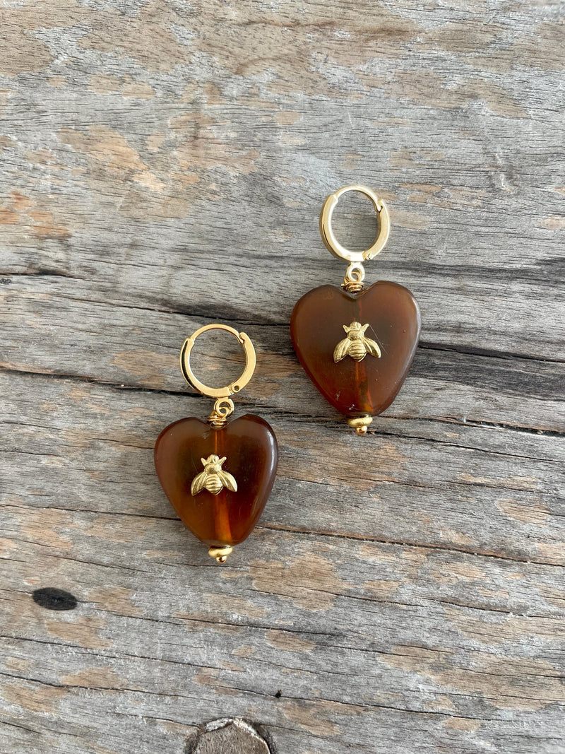 Bougainvillea Café Amber Earring