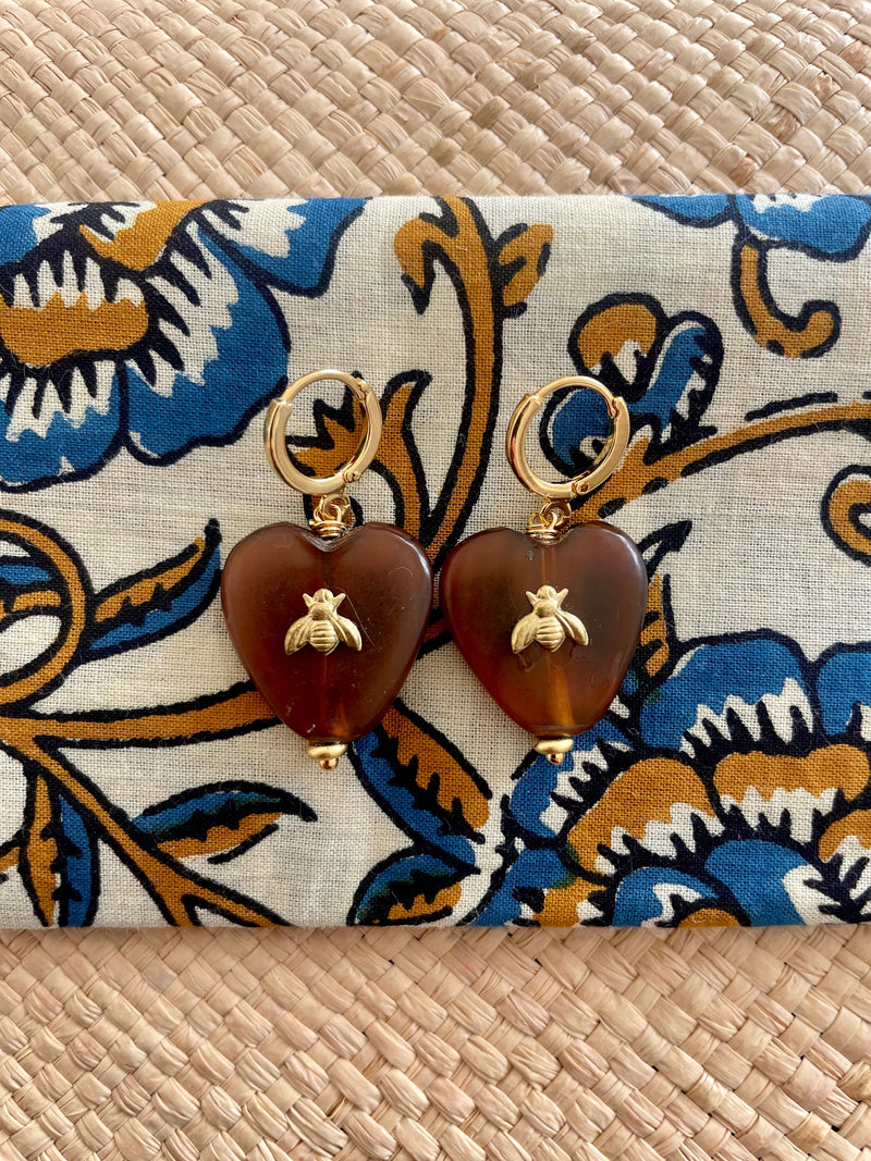 Bougainvillea Café Amber Earring