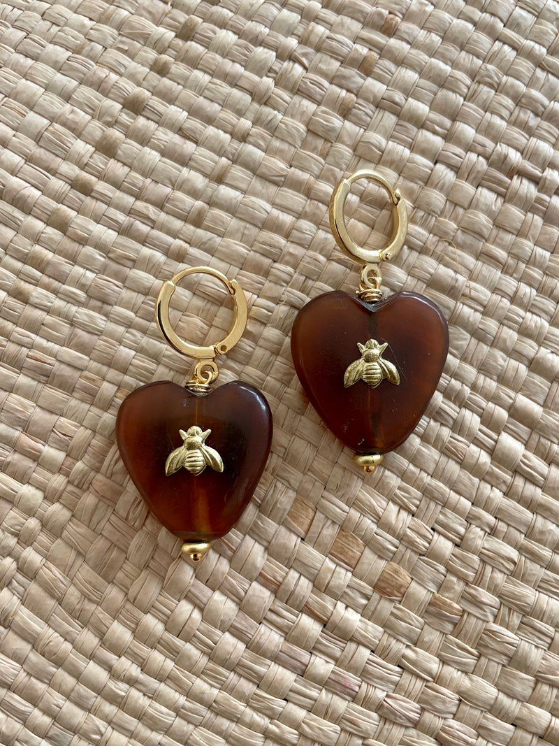 Bougainvillea Café Amber Earring