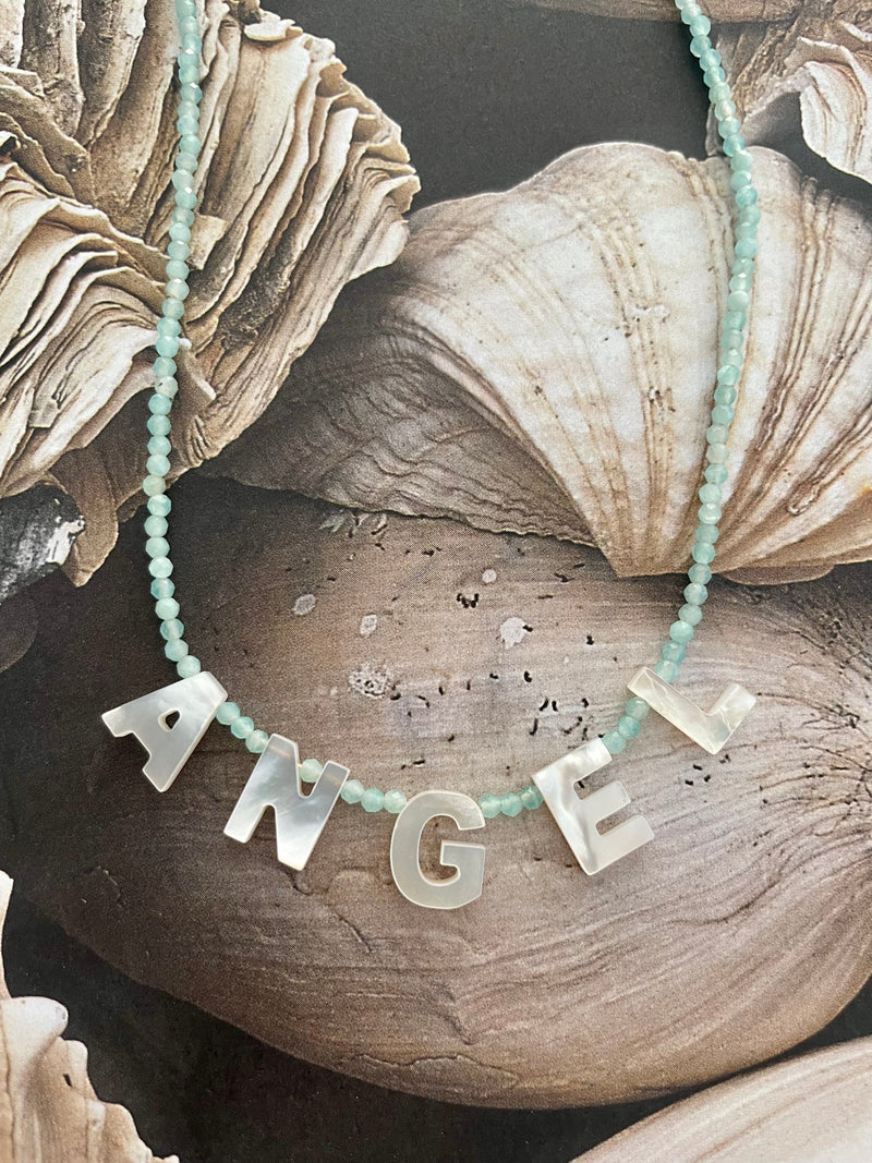 Bougainvillea Café Angel Necklace