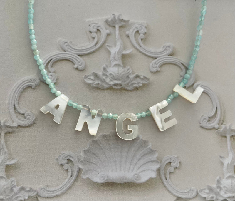 Bougainvillea Café Angel Necklace