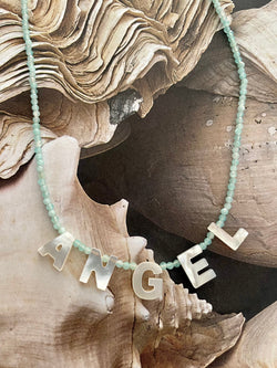 Bougainvillea Café Angel Necklace