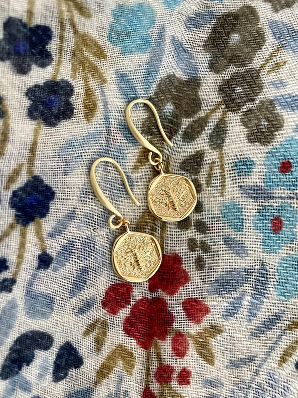 Bougainvillea Café Bee My Honey Earrings