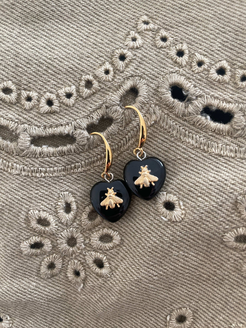 Bougainvillea Café Black Nectar Earrings