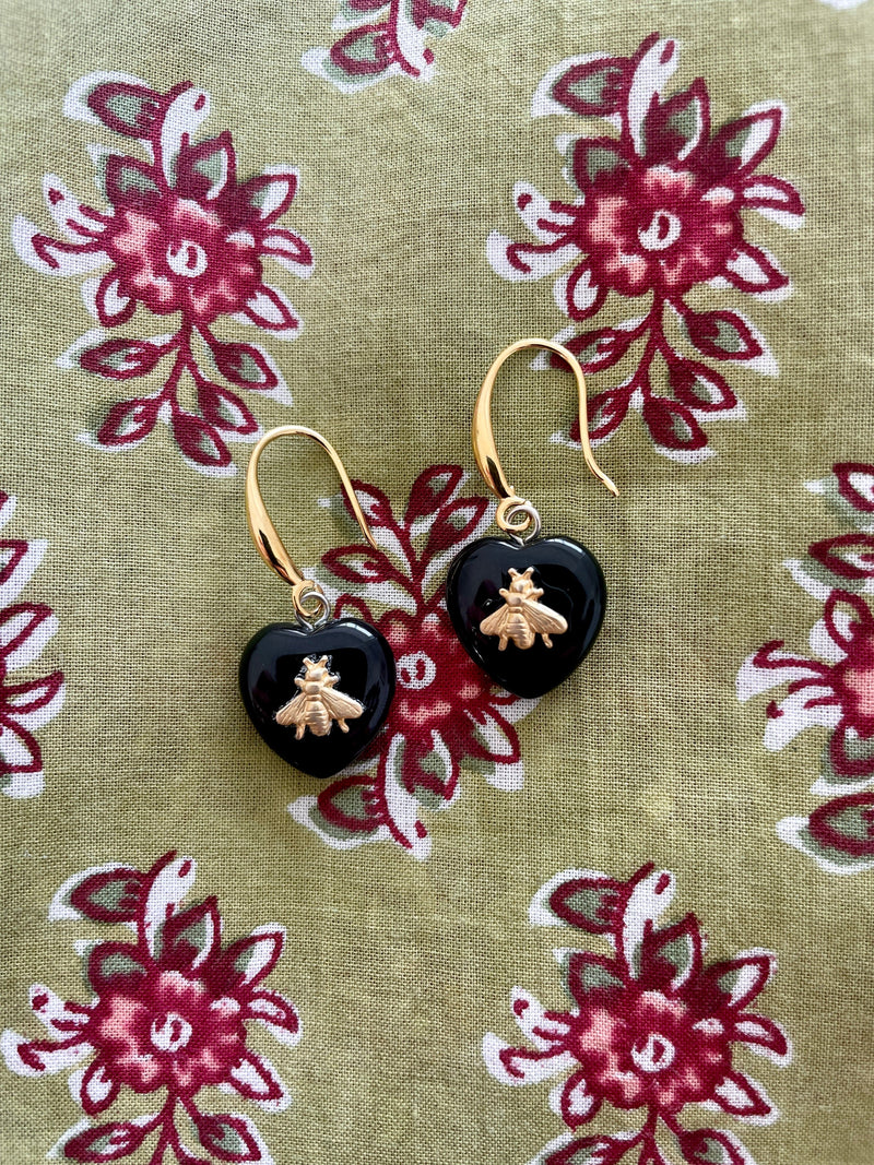 Bougainvillea Café Black Nectar Earrings