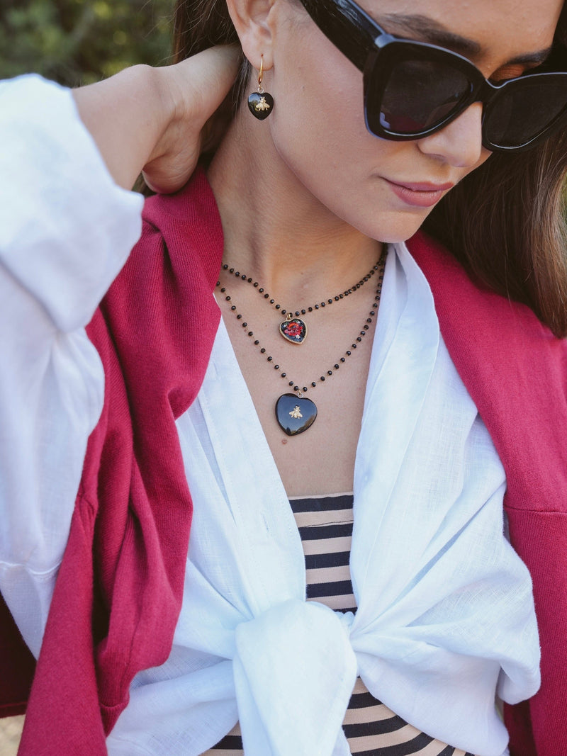 Bougainvillea Café Black Nectar Necklace