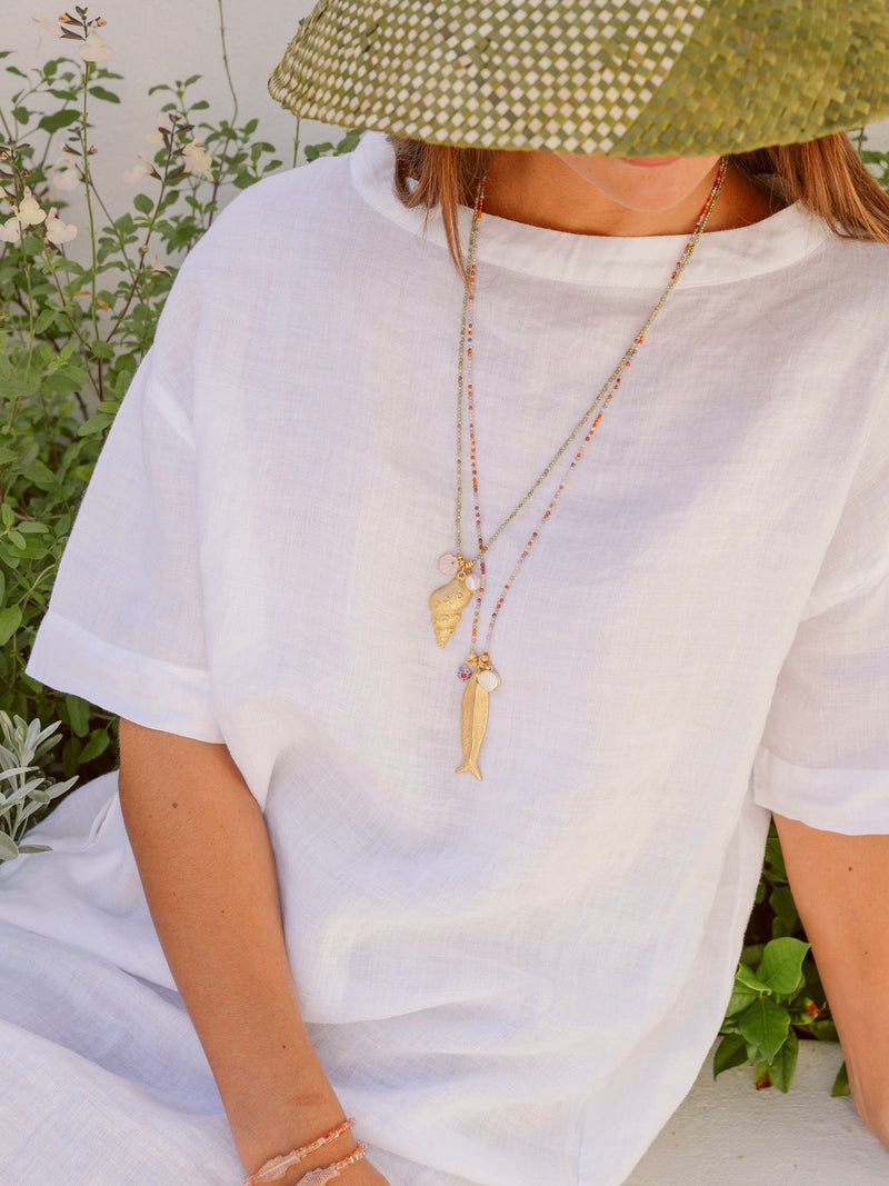 Bougainvillea Café Brezza Necklace