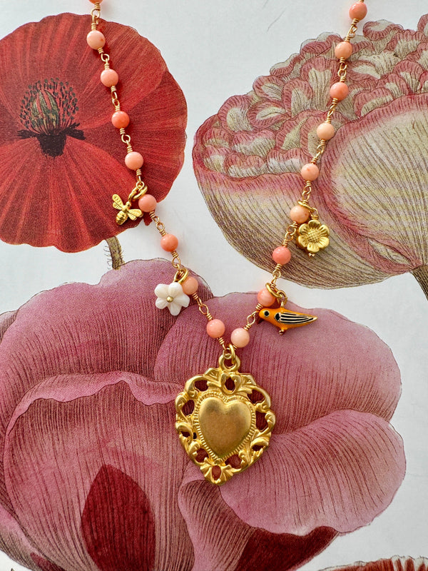 Bougainvillea Café Felicita Necklace