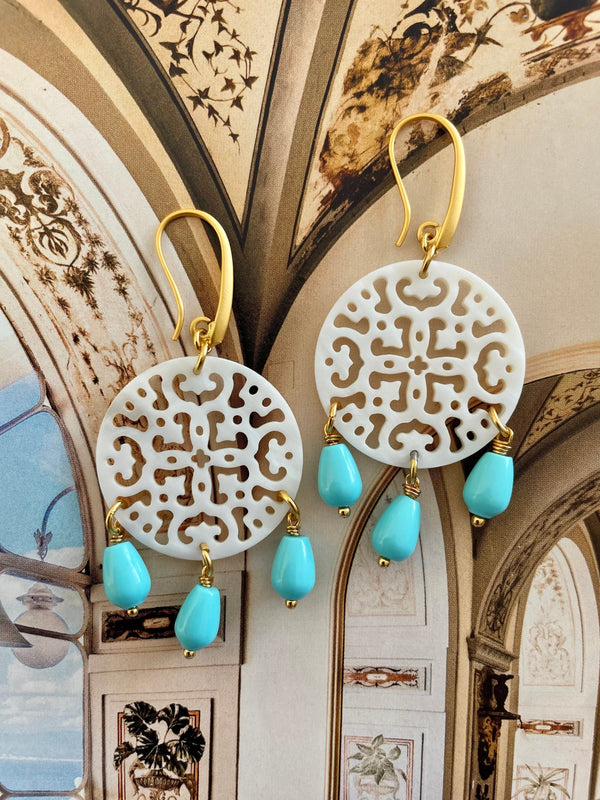 Bougainvillea Café Ischia Earrings