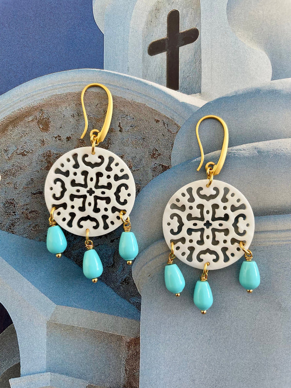 Bougainvillea Café Ischia Earrings