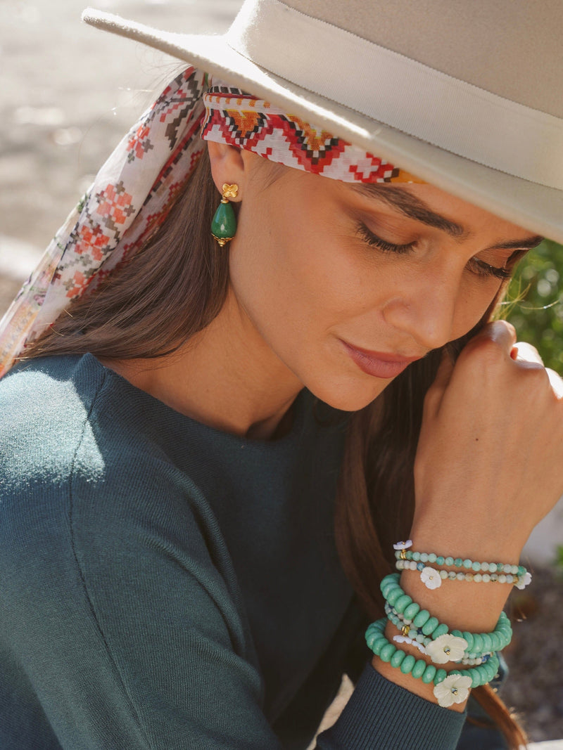 Bougainvillea Café Lili Bracelet in Amazonite