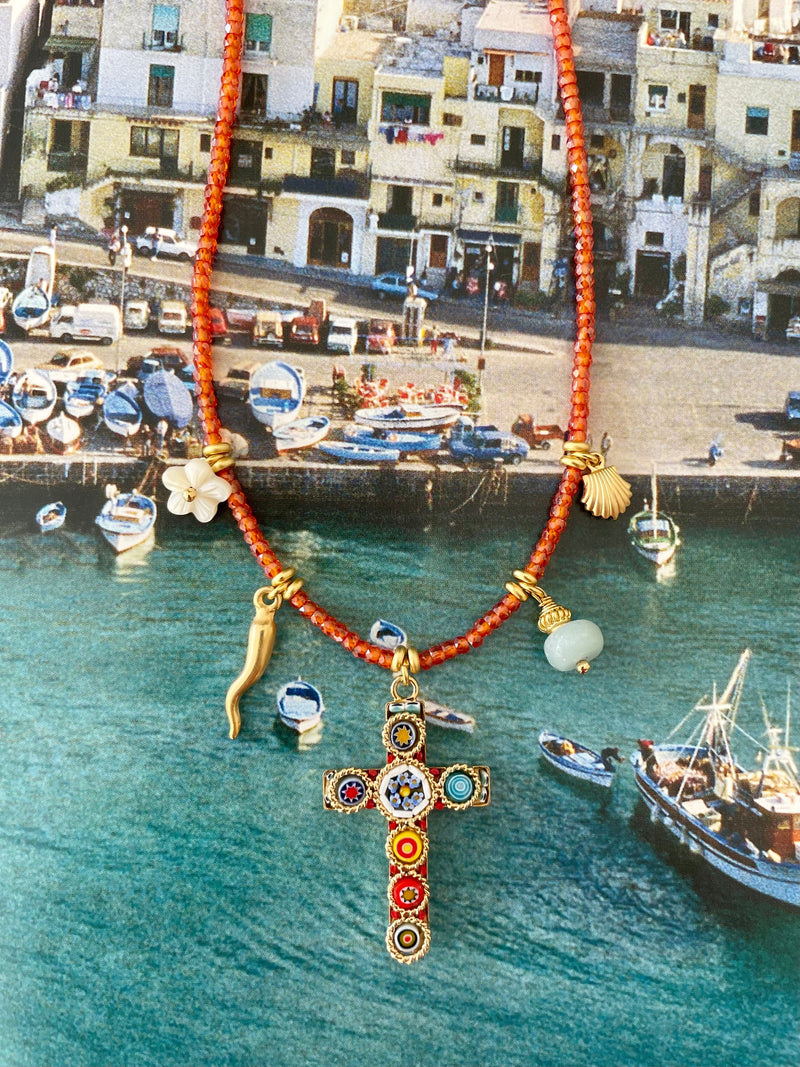 Bougainvillea Café Panarea Necklace