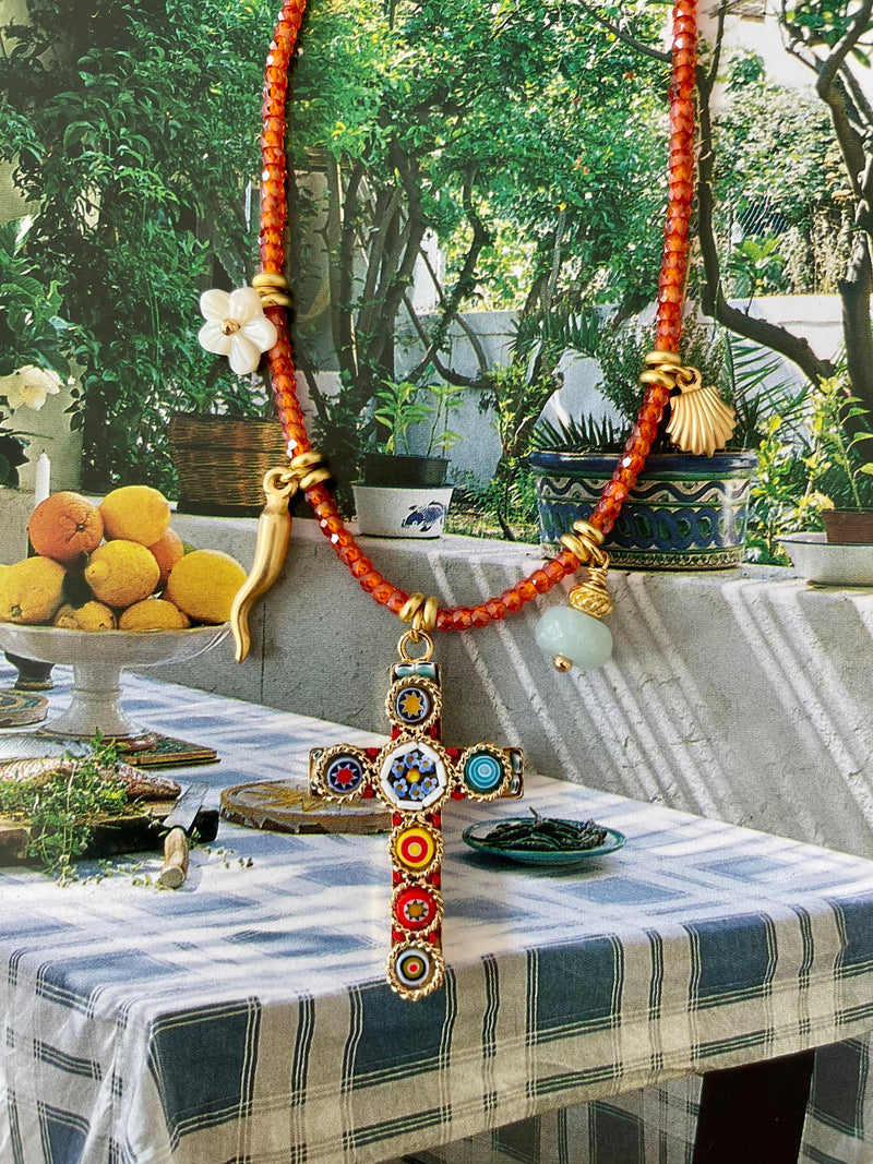 Bougainvillea Café Panarea Necklace