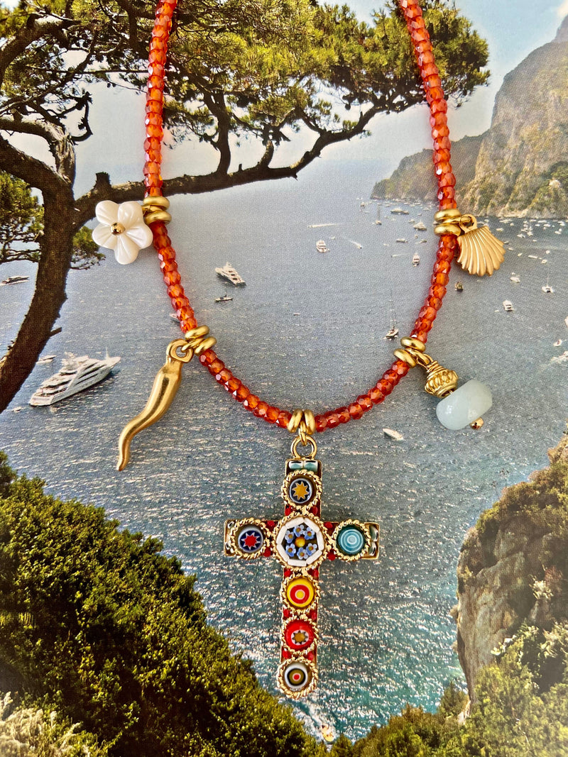 Bougainvillea Café Panarea Necklace