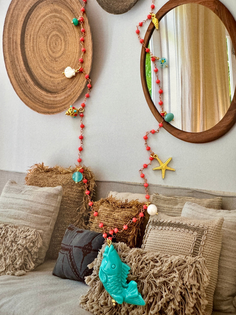 Bougainvillea Café Pescatora Necklace in Turquoise