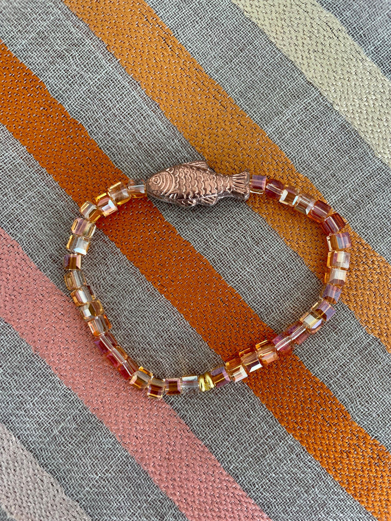 Bougainvillea Café Pesce Bracelet in Copper Sand