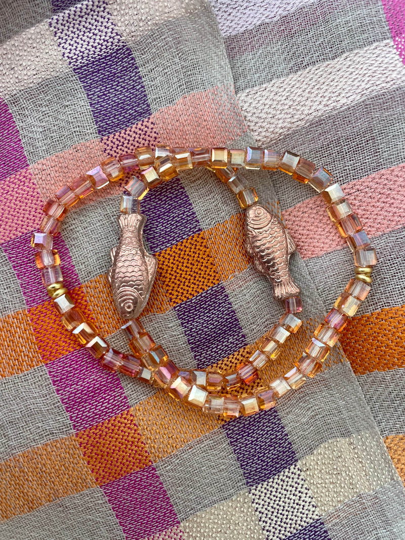 Bougainvillea Café Pesce Bracelet in Copper Sand