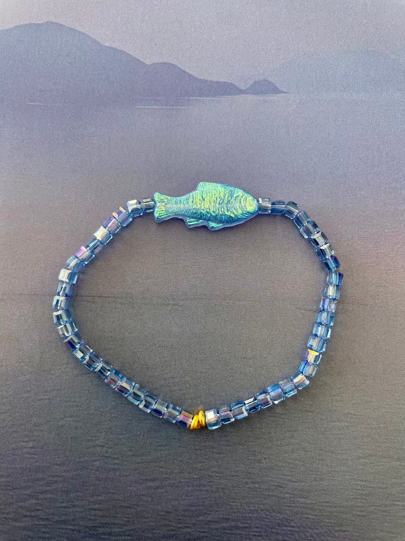 Bougainvillea Café Pesce Bracelet in Maho