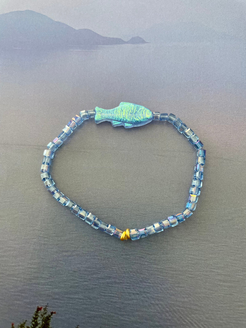 Bougainvillea Café Pesce Bracelet in Maho