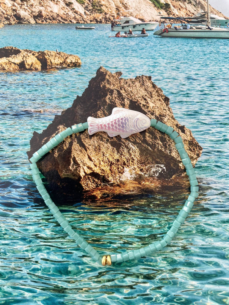 Bougainvillea Café Pesce Bracelet in St Barths