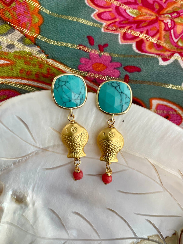 Bougainvillea Café Pesciolino Earrings