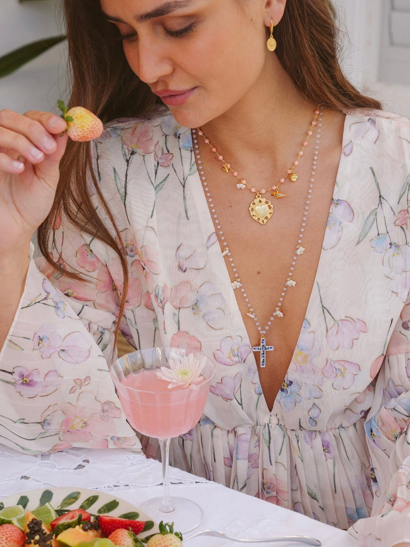 Bougainvillea Café Primavera Necklace