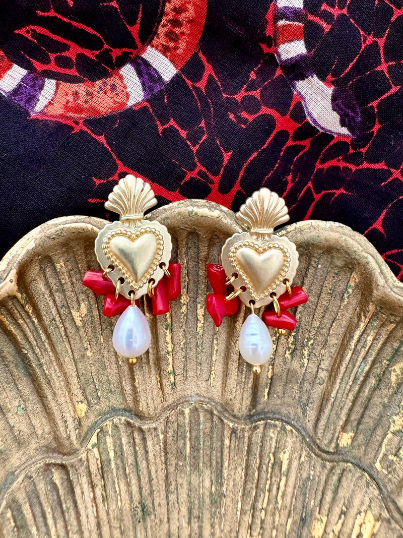 Bougainvillea Café Sicilia Earrings