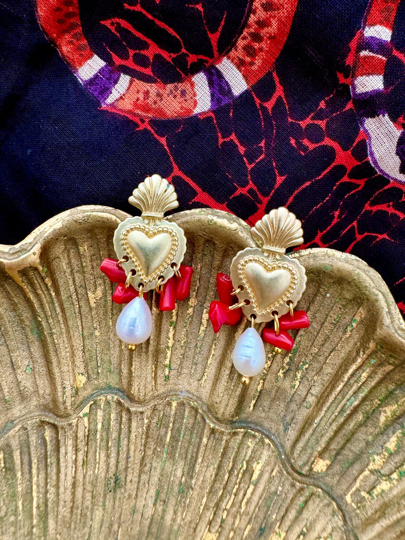 Bougainvillea Café Sicilia Earrings