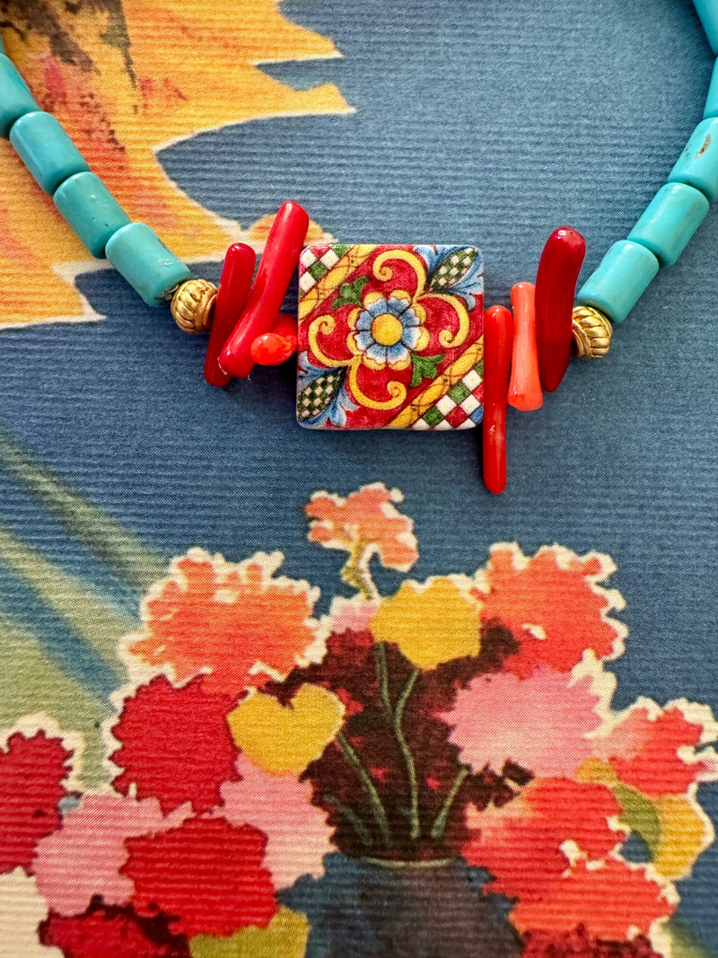 Bougainvillea Café Siciliana Bracelet