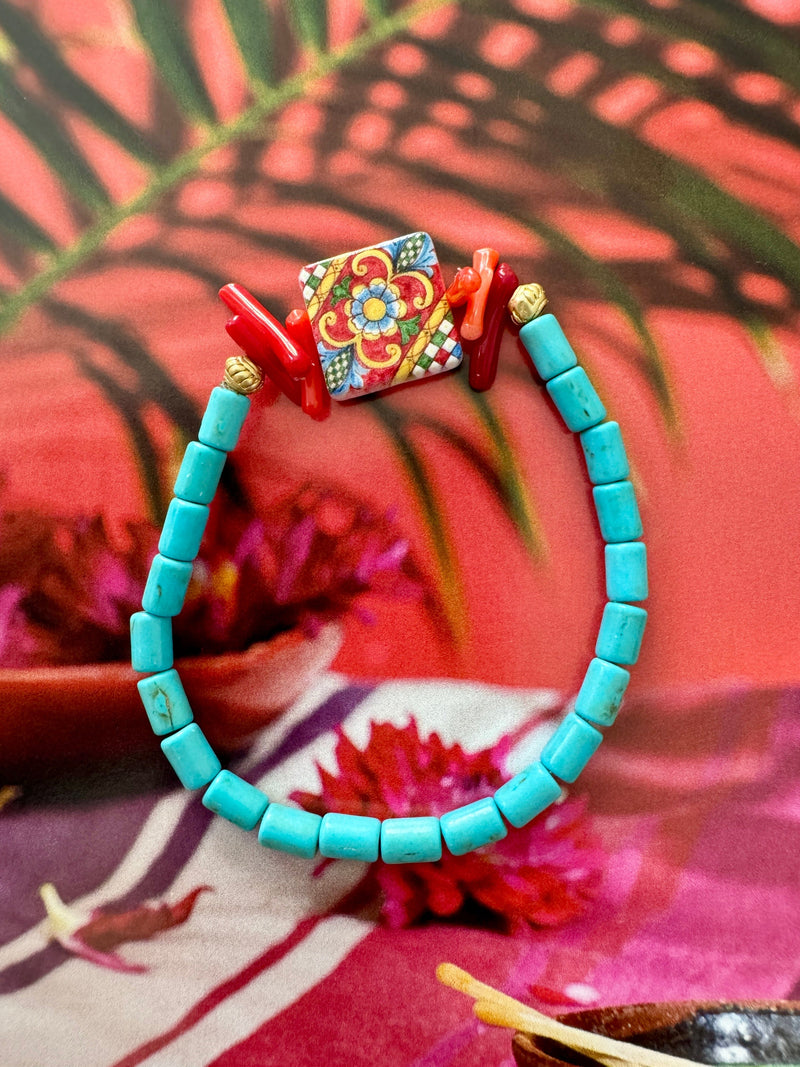 Bougainvillea Café Siciliana Bracelet