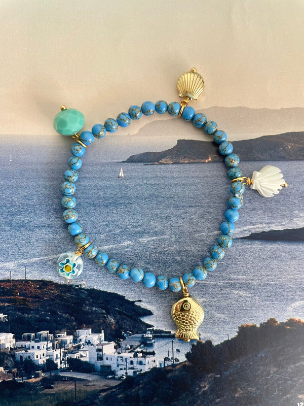 Bougainvillea Café Sirena Bracelet in Saltwater