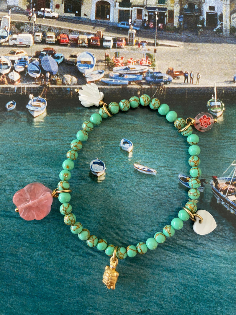 Bougainvillea Café Sirena Bracelet in Seaweed